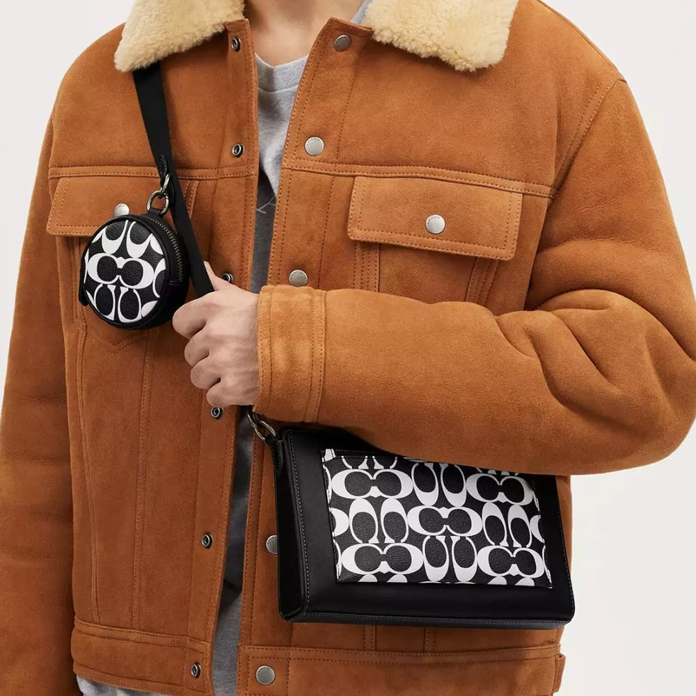 New Coach Holden Crossbody In Signature Canvas Men Bag